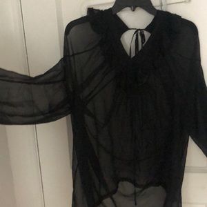 Black sheer Givenchy top - great condition